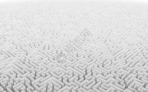 大型迷宫或迷宫的高品质插图小路挑战正方形概念游戏战略解决方案白色困惑商业图片