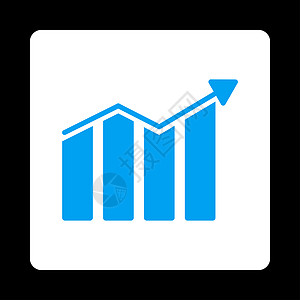 趋势图示图标报告生长背景销售量条形信息市场分析白色图表蓝色图片
