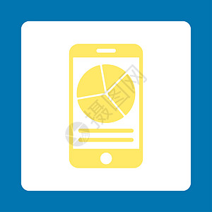 移动报告图标财务报告成功背景蓝色白色手机屏幕数据信息技术图片