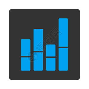 条形图表图标销售量数据统计矩形金融蓝色进步监控酒吧报告图片