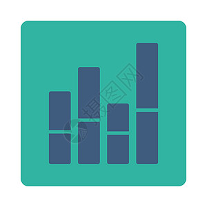 条形图表图标矩形进步字形酒吧报告信息销售量数据统计青色图片