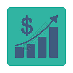 销售额增长图标字形图表信息报告统计数据生长金融销售量条形图片