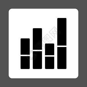 条形图表图标矩形数据黑与白金融背景报告进步销售量监控灰色图片