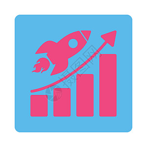 启动启动图标投资项目技术生长火箭发射蓝色商业科学粉色进步图片
