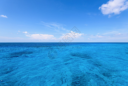 西米兰岛蓝海和天空图片