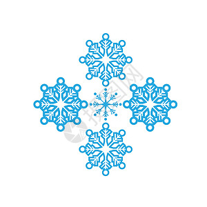 数字化蓝色蓝雪花设计雪花水晶插图绘图计算机背景图片