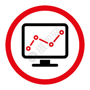 监测图标图表圆圈圆形屏幕信号信息评价监视器金融市场图片