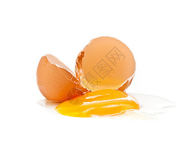 断蛋烹饪棕色蛋黄蛋壳椭圆形食物白色美食黄色眼泪图片