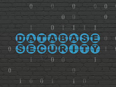 在背景墙上的安全概念数据库安全保卫攻击蓝色政策数据财产建筑绘画密码网络图片