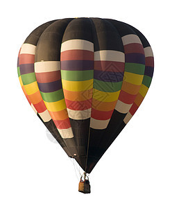 热气气球反白漂浮背景图片