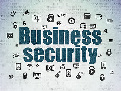 保护概念 数字纸张背景上的业务安全犯罪隐私绘画商业密码监护人财产数据网络政策图片