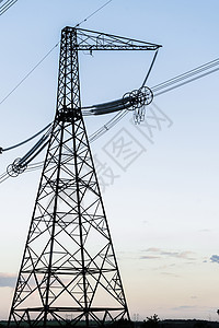 高压电线工程支持系统电缆网格天空依赖车站力量两极图片