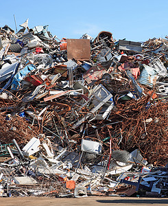 废料场的详情贸易商废铁回收废金属金属垃圾场图片