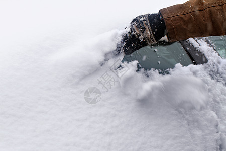 雪车风险冻结运输手套安全车辆天气季节雪花风暴图片