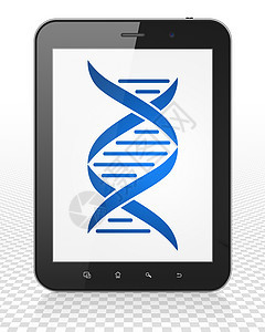 科学概念 显示DNA的平板 Pc计算机图片