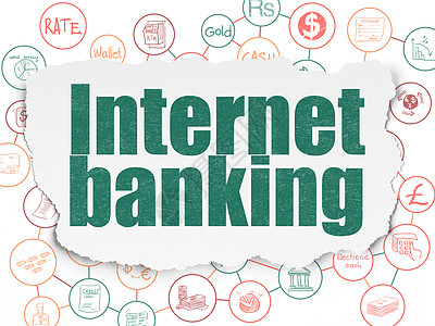 金钱概念 互联网银行在纸面文件上的背景互联网交换宝藏账单银行市场信用银行业流程图价格图片
