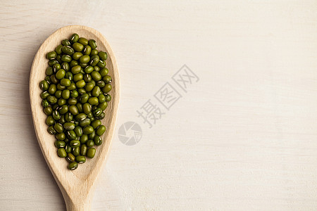 绿扁豆木勺图片