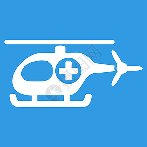 医疗直升机图标车辆空气飞机援助白色医院速度药品航班字形图片
