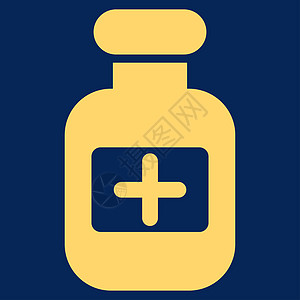 药瓶图标治疗抗生素管子药品化学品饮料背景黄色工具玻璃图片