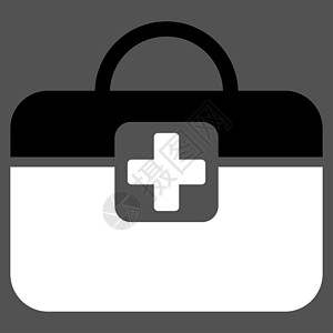 医疗工具包图标保健援助药店工具案件成套医生行李盒子急救图片