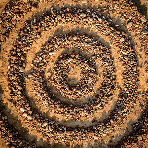 同心圆圈碎石石头圆周曲率冥想化合物球形蜗壳弯度顺序图片