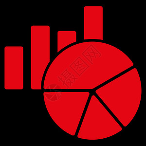 图表图标背景字形红色数据商业信息条形分析财务报告黑色背景图片