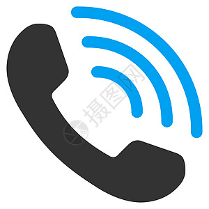 电话矢量图标电话呼叫图标字形营销噪音帮助电讯体积蓝色听筒信号热线背景