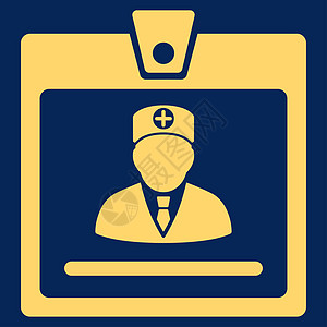 医生徽章图标护理人员用户门禁文凭卡片字形老板障碍医院认证图片