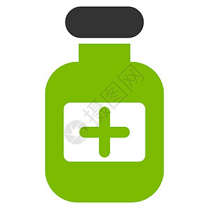 药瓶图标处方玻璃药物治愈药店生态抗生素绿色字形治疗图片