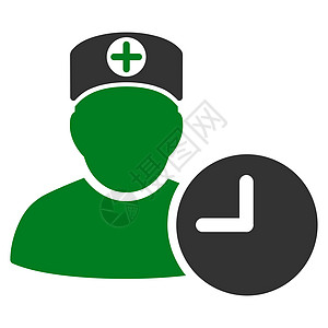 医生日程表图标护士调度时间保健议程绿色字形日历程序医院图片