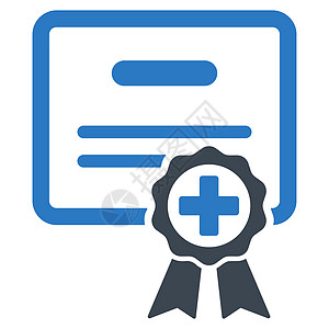 医疗证书图标保修报酬大学认证执照报告邮票陈述医生标签图片