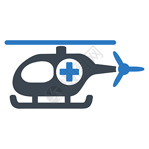 医疗直升机图标速度字形情况空气运输车辆医生药品旅行直升飞机图片