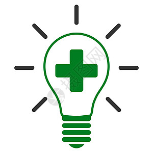 创意药品批量图标气泡药店力量教育灯泡电气解决方案创造力医生字形图片