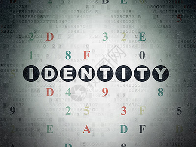 安全概念 数字纸上的身份识别背景情况隐私数据网络字母绘画财产别针政策裂缝代码图片