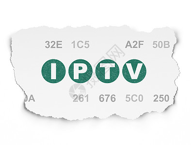 网络设计概念 IPTV关于撕纸背景的IPTV文本网页绘画绿色浏览器灰色服务器交通引擎白色图片