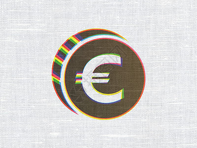货币概念 关于结构质料背景的欧元硬币图片