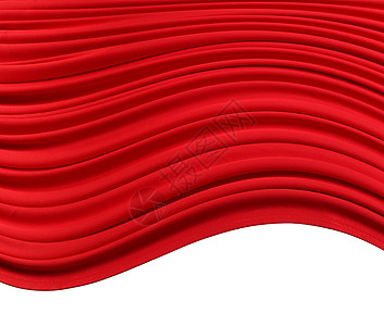 红色丝绸幕幕幕背景曲线窗帘纺织品海浪材料褶皱溪流光泽布料风格图片