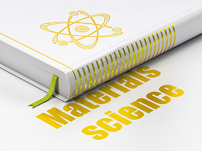 科学概念 Molecule 白色背景材料科学书籍图片