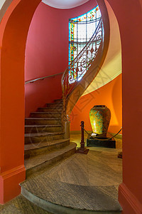 螺旋楼梯建筑花岗岩圆形博物馆螺旋纹圆圈艺术建筑学背景漩涡图片
