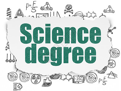 撕纸背景上的科学概念科学学位化学绘画边缘绿色创新知识眼泪教育实验白色图片