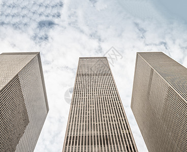 纽约市天线全景街道黑色城市商业办公室建筑地标白色摩天大楼图片