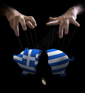 希腊崩溃和木偶大师背景图片