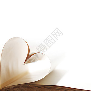 书页的心知识床单白色浪漫阅读艺术学习教育科学文学图片
