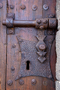 城堡锁住西班牙的敲门人兰萨罗特抽象的门木气泡窗户纪念碑指甲百叶帘床单历史岩石黄铜怨恨图片