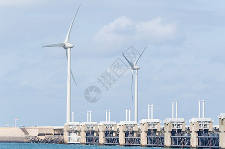 海上风力涡轮机环境工业资源天空风能风车海洋沿海涡轮创新图片