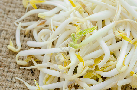 孟豆芽美食绿色大豆食物蔬菜解雇生长概念小吃饮食图片