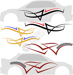 车辆图象 条纹贴花速度运动卡车别针塑料自行车旗帜插图夹子图片