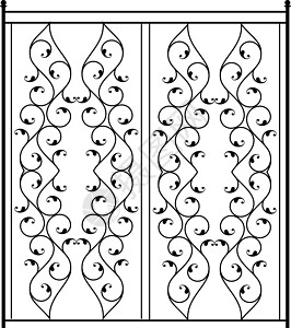 锻铁门 门 栅栏 窗户 格栅 栏杆设计炙烤框架库存制造投掷装饰品夹子边界金属卷曲图片