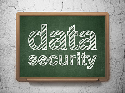黑板背景上的安全概念数据安全网络课堂白色教育技术黑色绿色裂缝攻击保卫图片