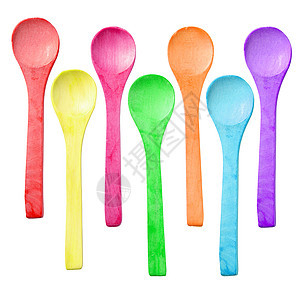 木勺的多种颜色图片